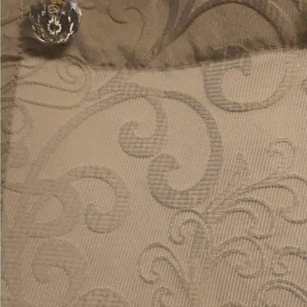 Fieldcrest Texturized Brocade Patterned Shower Curtain